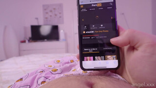 Angel - Szexy világos szőke barátnő kora reggeli szexe