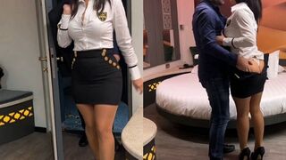 Végre megbasztam a hatalmas kannás méretes seggű milf titkárnőmet a hotel szobában